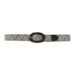 Ceinture tissée à boucle ovale