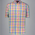 Chemise à carreaux manches courtes