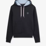 Sweat bleu marine à capuche