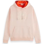 Sweat à capuche avec boucles contrastées et illustrations