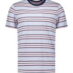 T-shirt col rond avec rayures multicolore