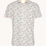 Chemise à manches courtes Palmiers