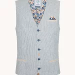 Veste en lin rayé